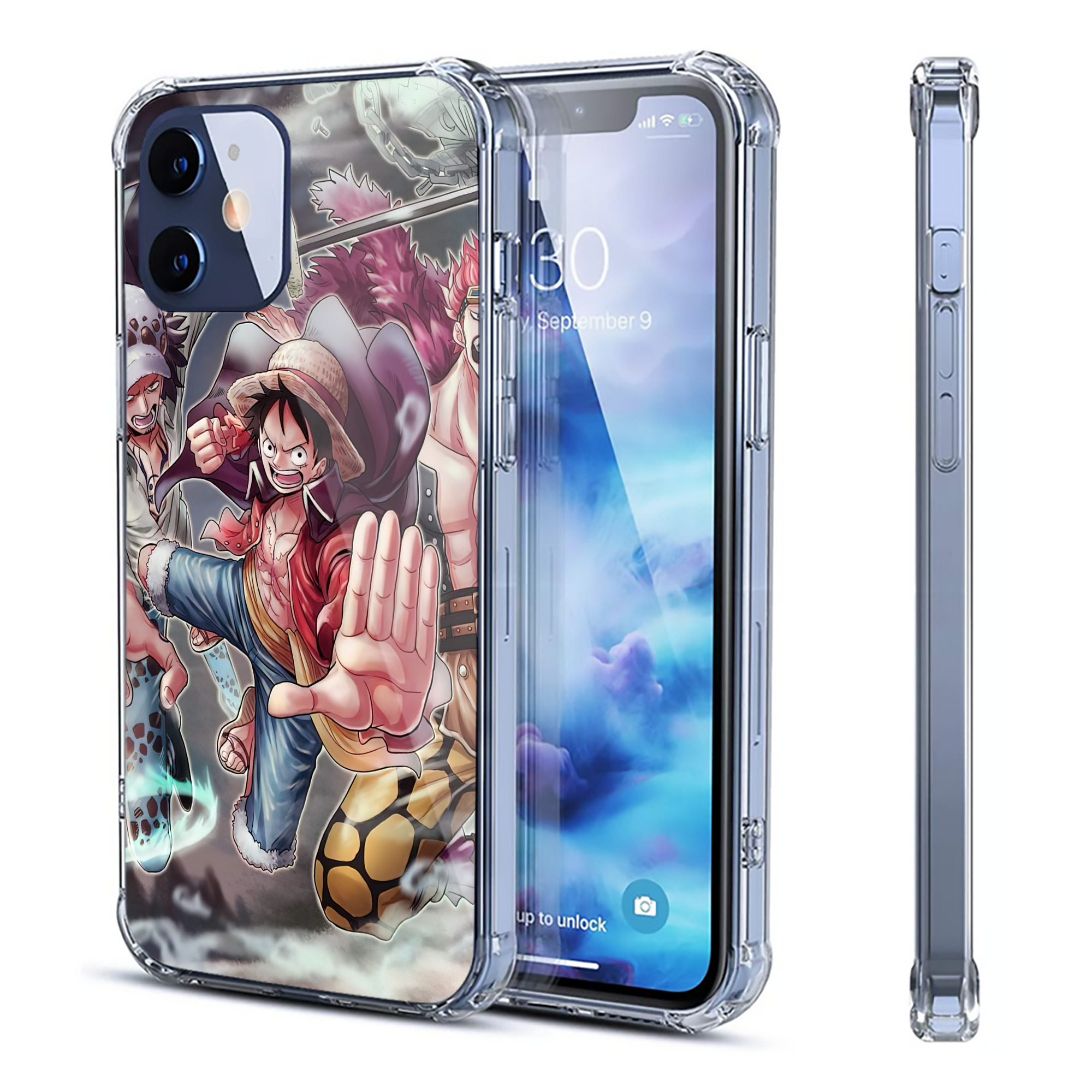 （画像用） ワンピース ONE PIECE 【iPhone 12シリーズ対応】透明スマホケース（クリアソフトケース）